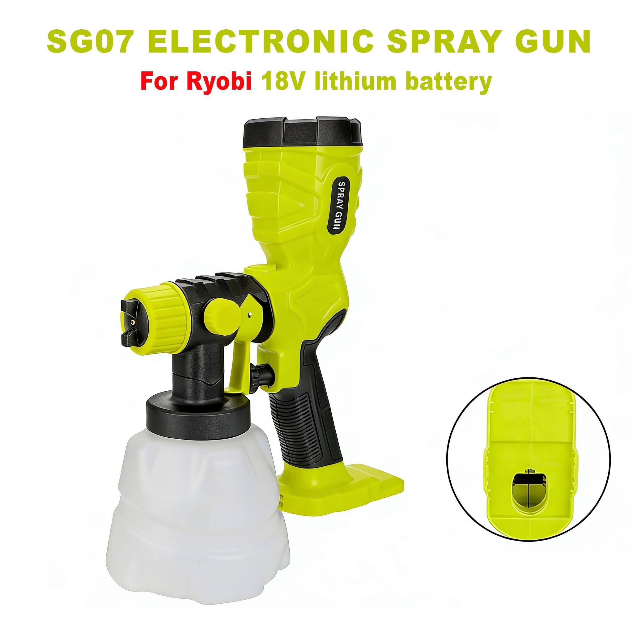 Cordless Electric Spray Gun High-Speed Paint Spray Gun for Makita/Milwaukee/DeWalt/Bosch/Ryobi 18/20V Lithium Batteries for DIY
Cordless Electric Spray Gun High-Speed Paint Spray Gun for Makita/Milwaukee/DeWalt/Bosch/Ryobi 18/20V Lithium Batteries for DIY