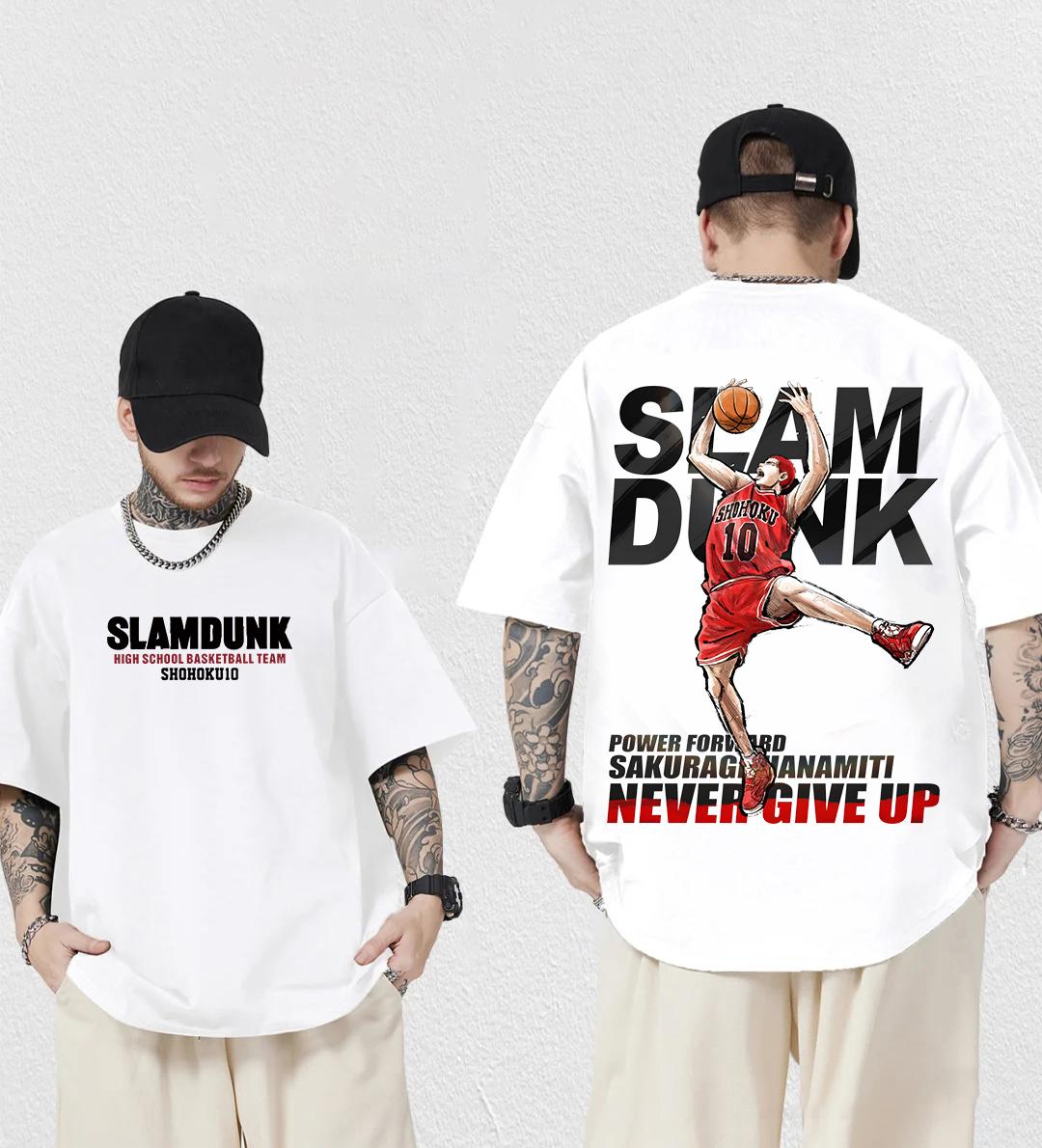 Summer new anime Slam Dunk Men s short-sleeved T-shirt 100% cotton T-shirt high-quality T-shirt 3XL
Summer new anime Slam Dunk Men s short-sleeved T-shirt 100% cotton T-shirt high-quality T-shirt 3XL