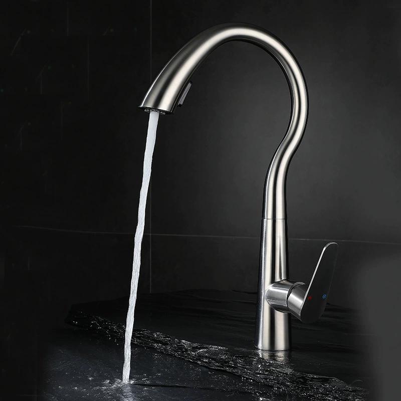 Kitchen Sink Faucet Gray Pull Out Sink Mixer Tap Rotation 304 SUS Lead Free Sink Mixer Hot cold Kitchen Tap
Kitchen Sink Faucet Gray Pull Out Sink Mixer Tap Rotation 304 SUS Lead Free Sink Mixer Hot cold Kitchen Tap