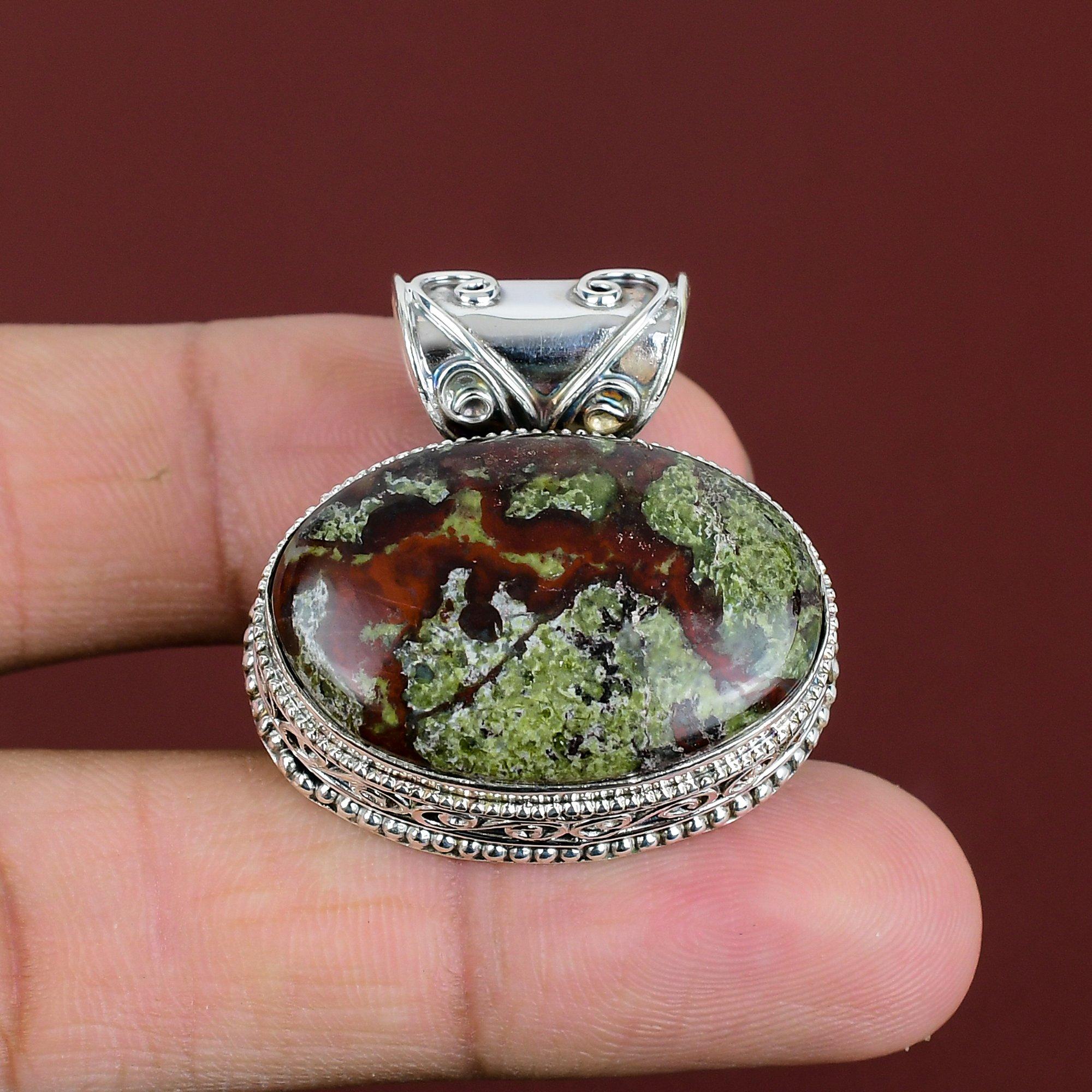 Dragon Bloodstone Pendant Handmade Jewelry Real Gemstone Pendant 925 Sterling Silver Pendant Vintage Pendant Gifts For Her Brand New Jewelry
Dragon Bloodstone Pendant Handmade Jewelry Real Gemstone Pendant 925 Sterling Silver Pendant Vintage Pendant Gifts For Her Brand New Jewelry