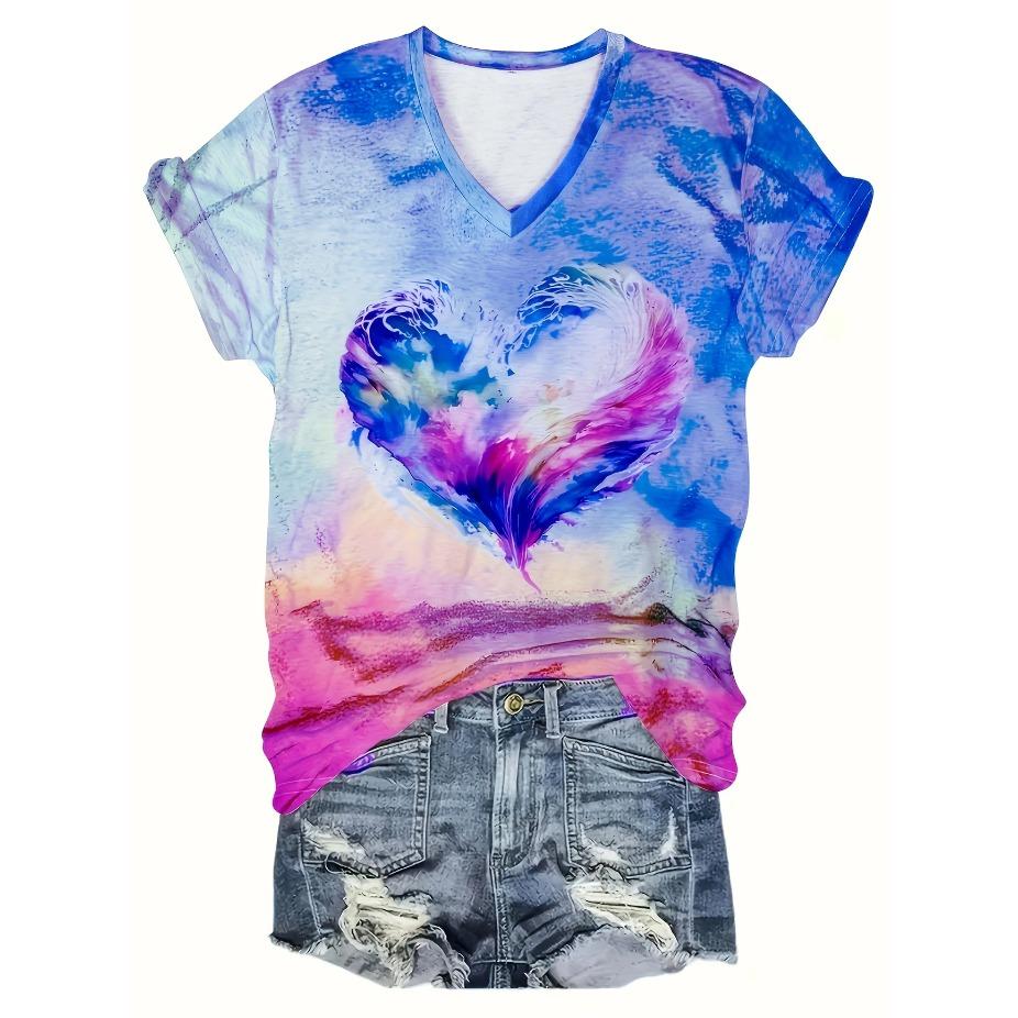Chic Floral V-Neck Tee - Women s Breathable Short Sleeve Shirt for Spring/Summer Comfort T Shirts L
Chic Floral V-Neck Tee - Women s Breathable Short Sleeve Shirt for Spring/Summer Comfort T Shirts L