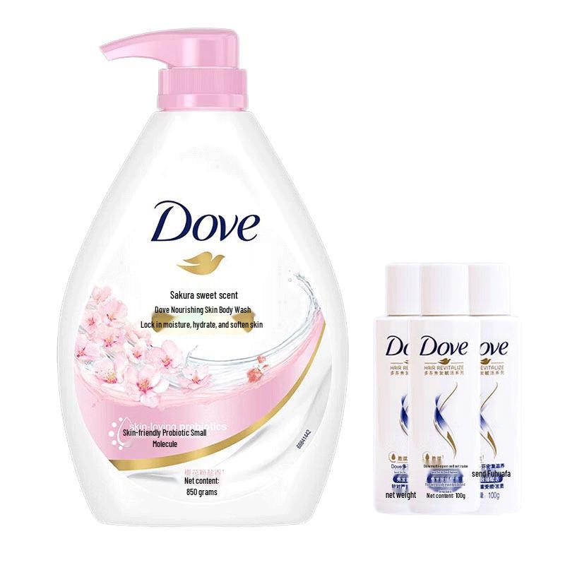 Dove Cherry Blossom Nourishing Body Wash 850g with 3x100g Essence
Dove Cherry Blossom Nourishing Body Wash 850g with 3x100g Essence