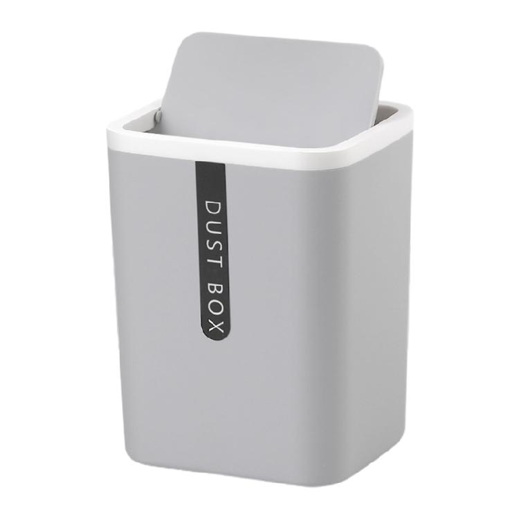 Countertop Garbage Basket Trashbox Tabletop Plastic Small Waste Bin with Lid світло-сірого кольору
Countertop Garbage Basket Trashbox Tabletop Plastic Small Waste Bin with Lid світло-сірого кольору