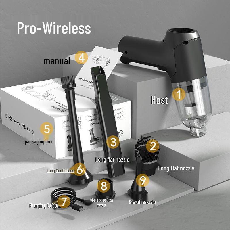 Беспроводной автомобильный пылесос и воздуходувка - Двойного назначения, Бесщеточный, Ручной многофункциональный очиститель
Беспроводной автомобильный пылесос и воздуходувка - Двойного назначения, Бесщеточный, Ручной многофункциональный очиститель