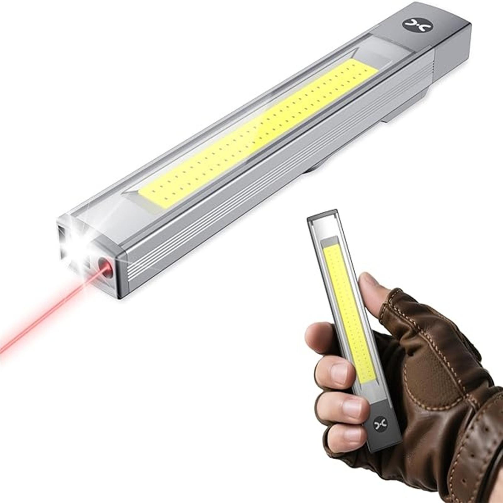 Magnetic LED Work Light,RechargeableFlashlight,6 Modes Portable Flat Flashlightwith Clip,Pocket Lights for CarRepairing,Camping,Hiking,Emergency One Size
Magnetic LED Work Light,RechargeableFlashlight,6 Modes Portable Flat Flashlightwith Clip,Pocket Lights for CarRepairing,Camping,Hiking,Emergency One Size