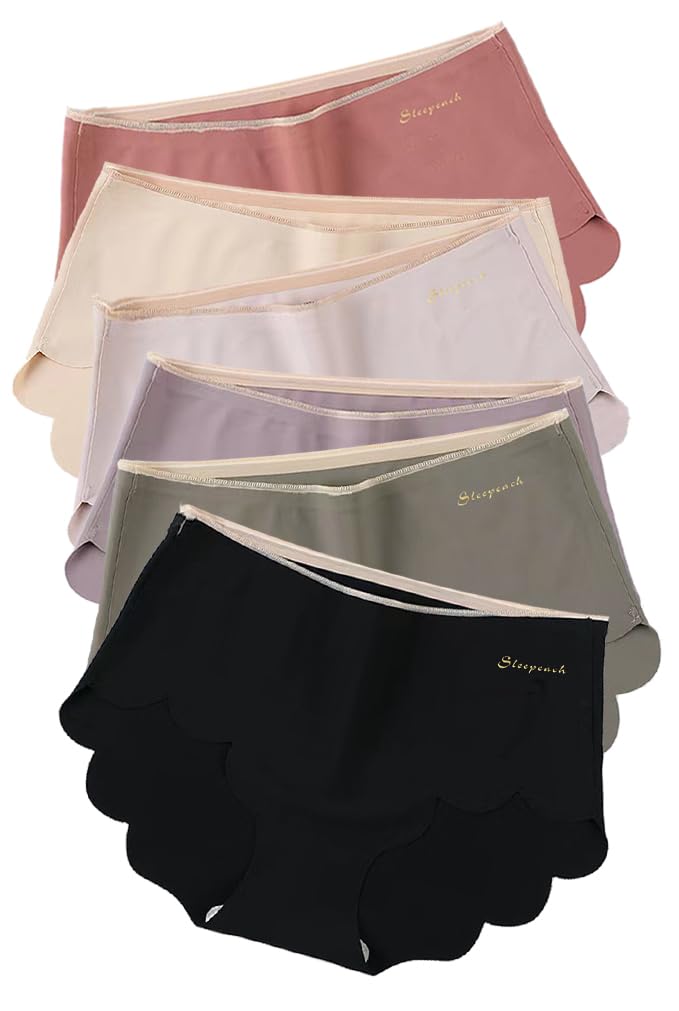 Sleepeach Seamless Deep Plus Sizes Seamless Scalloped No Showing All No Showing Women s Panties, High-Waisted, 6-Pack, Fit, Available, Breathable,
Sleepeach Seamless Deep Plus Sizes Seamless Scalloped No Showing All No Showing Women s Panties, High-Waisted, 6-Pack, Fit, Available, Breathable,