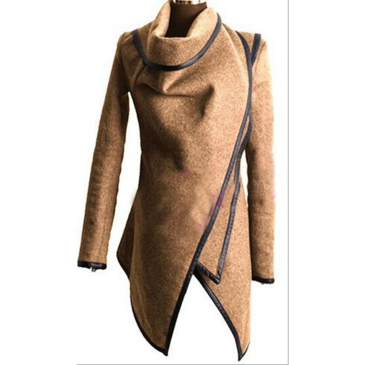 Women s High-end Brand Irregular Slim Fit Wool Trench Coat Overcoat For Autumn Winter S хаки
Women s High-end Brand Irregular Slim Fit Wool Trench Coat Overcoat For Autumn Winter S хаки