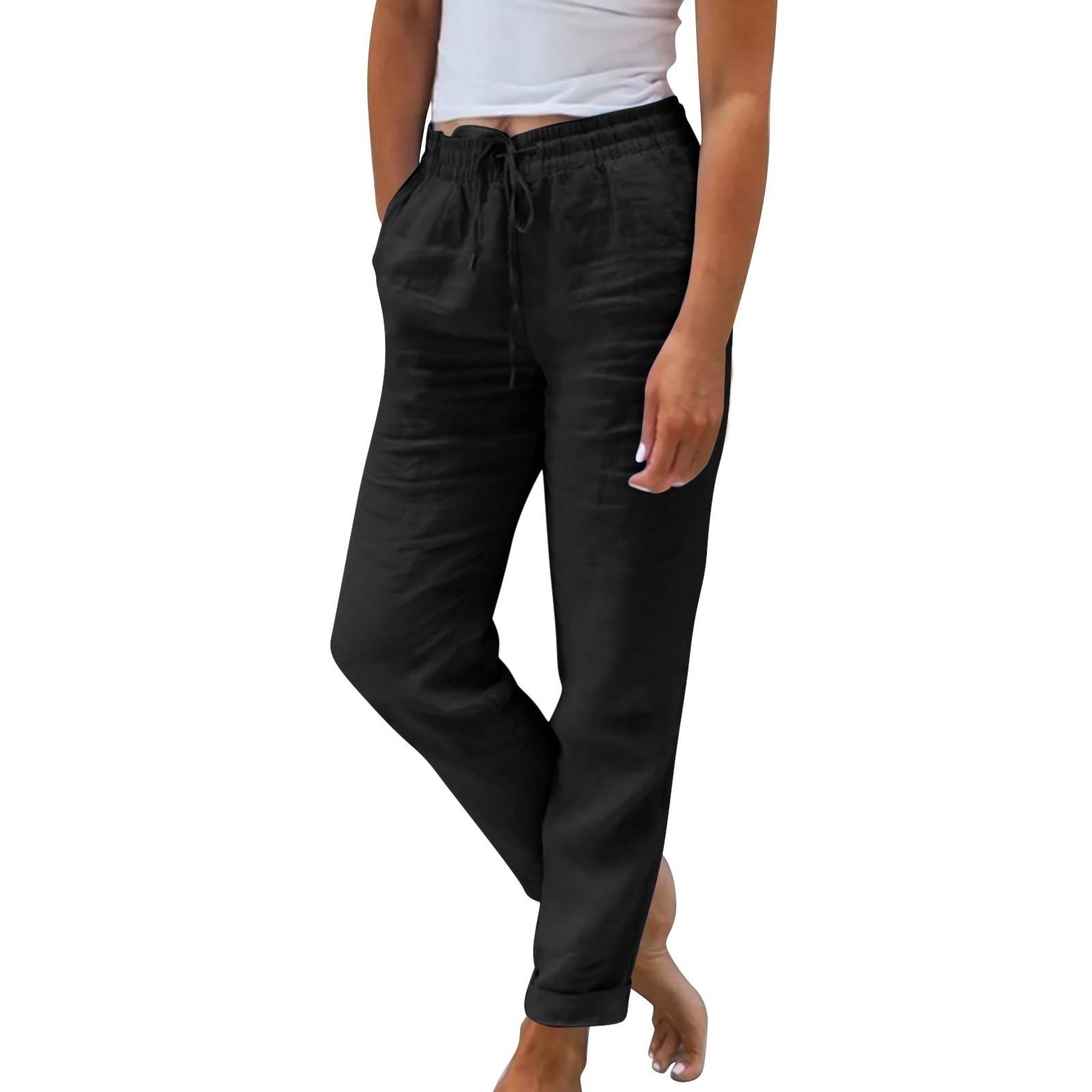 Женские повседневные, модные, сексуальные, удобные, классные, дышащие, свободные однотонные брюки на шнуровке с девятью точками XXXL чёрный
Женские повседневные, модные, сексуальные, удобные, классные, дышащие, свободные однотонные брюки на шнуровке с девятью точками XXXL чёрный