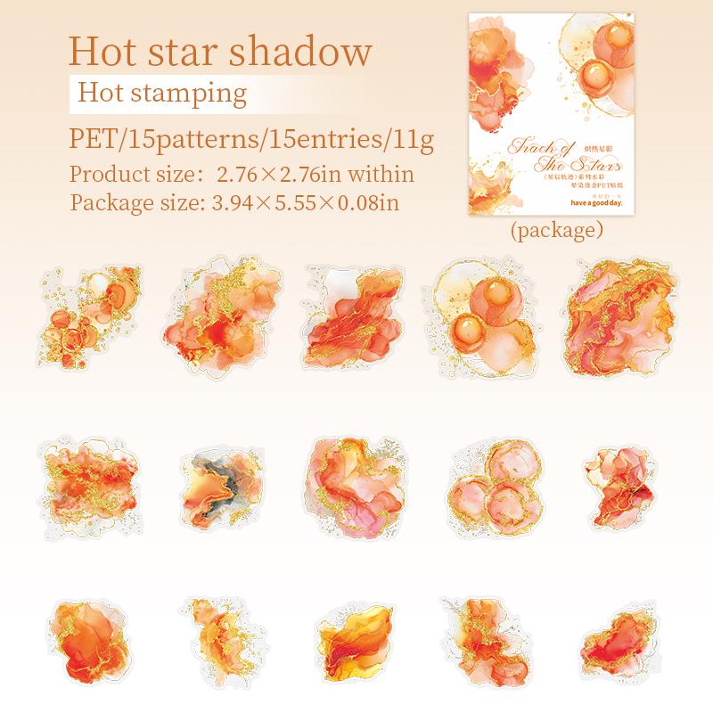 15 шт. креативные акварельные наклейки для горячего тиснения, палатка для рук, самоклеящиеся этикетки, материалы для скрапбукинга, расходные материалы для журналов
15 шт. креативные акварельные наклейки для горячего тиснения, палатка для рук, самоклеящиеся этикетки, материалы для скрапбукинга, расходные материалы для журналов