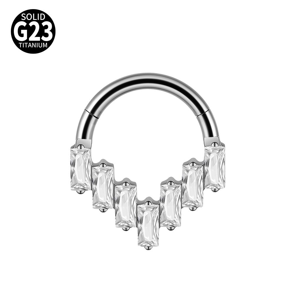 1pc G23 Titanium Split Ring with Multi Slanted Marquise Round White CZ Septum Nose Ring Cartilage Helix Tragus Piercing Jewelry 1PC
1pc G23 Titanium Split Ring with Multi Slanted Marquise Round White CZ Septum Nose Ring Cartilage Helix Tragus Piercing Jewelry 1PC