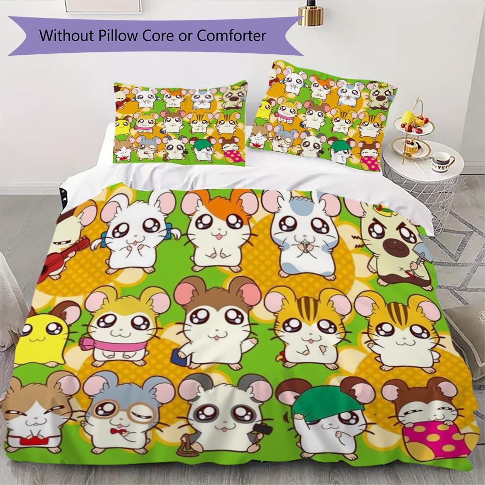 Hamtaro Pattern Bedding uilt Set uilt Cover Pillowcase Home Decoration Birthday Gift (1 * duvet cover + 31 * pillowcase without core) 135x200cm
Hamtaro Pattern Bedding uilt Set uilt Cover Pillowcase Home Decoration Birthday Gift (1 * duvet cover + 31 * pillowcase without core) 135x200cm