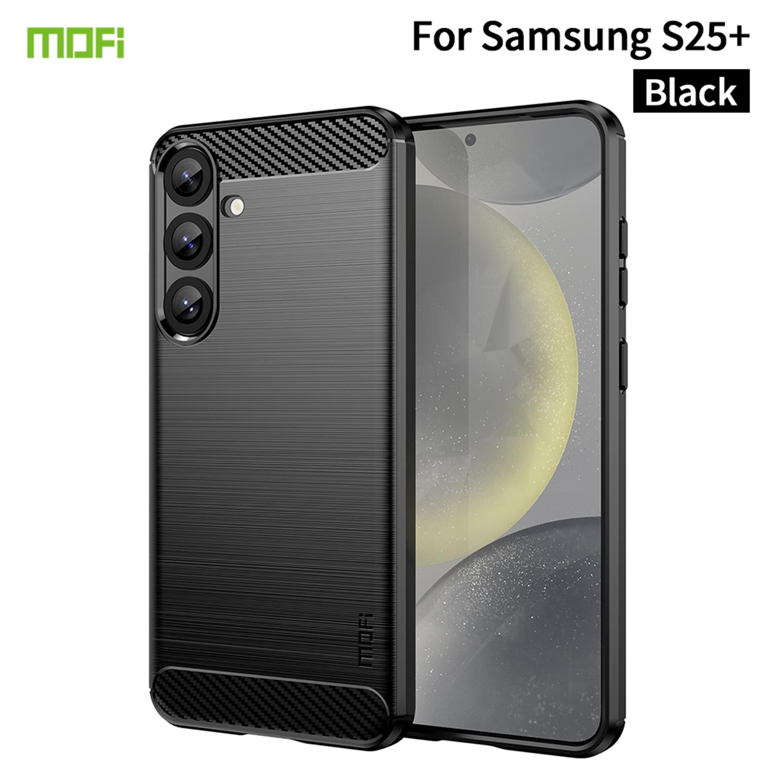 For Samsung Galaxy S25+ Back Cover MOFI Brushed Texture Carbon Fiber Soft TPU Case Red
For Samsung Galaxy S25+ Back Cover MOFI Brushed Texture Carbon Fiber Soft TPU Case Red