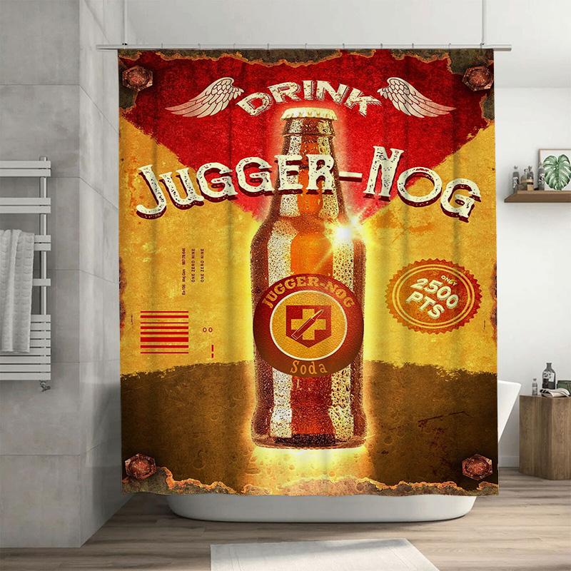 Vintage Soda Bottle Design Waterproof Shower Curtain For Bathroom Decoration Red/Orange W60H190(CM)-1 Pcs
Vintage Soda Bottle Design Waterproof Shower Curtain For Bathroom Decoration Red/Orange W60H190(CM)-1 Pcs
