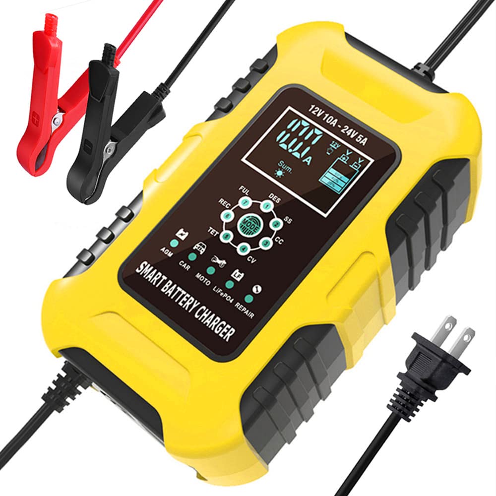 12V10A 24V5A Интеллектуальное зарядное устройство для аккумулятора мотоцикла и автомобиля EU
12V10A 24V5A Интеллектуальное зарядное устройство для аккумулятора мотоцикла и автомобиля EU