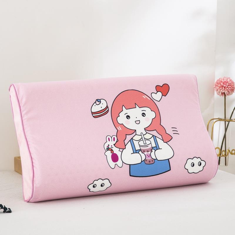 Детская наволочка Зимняя кристальная бархатная мягкая кожа дышащая латексная подушка грязенепроницаемый теплый защитный чехол постельное белье с рисунком из мультфильмов