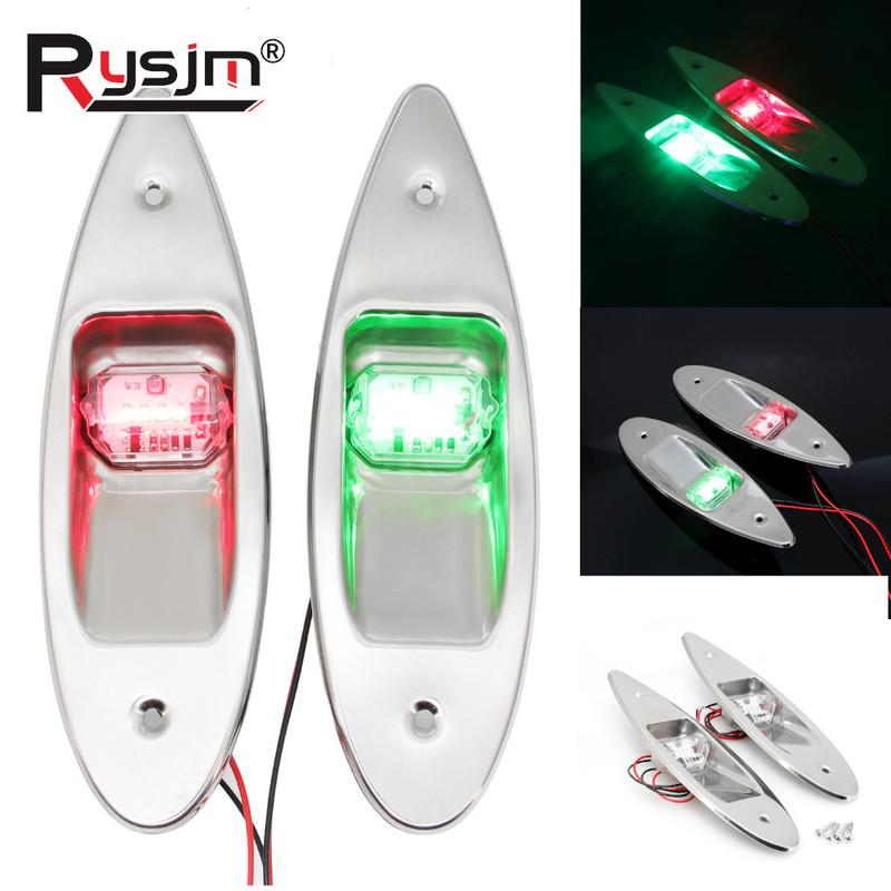 2Pcs 12V Universal Marine Navigation Lights Boat LED Light Red Green Sailing Signal Light Stainless Steel Marine Side Light Lamp
2Pcs 12V Universal Marine Navigation Lights Boat LED Light Red Green Sailing Signal Light Stainless Steel Marine Side Light Lamp