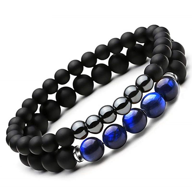 JYL TS Bracelet Onyx Set Striped Beaded Enhances Stability & Grounding Energy blue agate suit stormcloud кольору
JYL TS Bracelet Onyx Set Striped Beaded Enhances Stability & Grounding Energy blue agate suit stormcloud кольору
