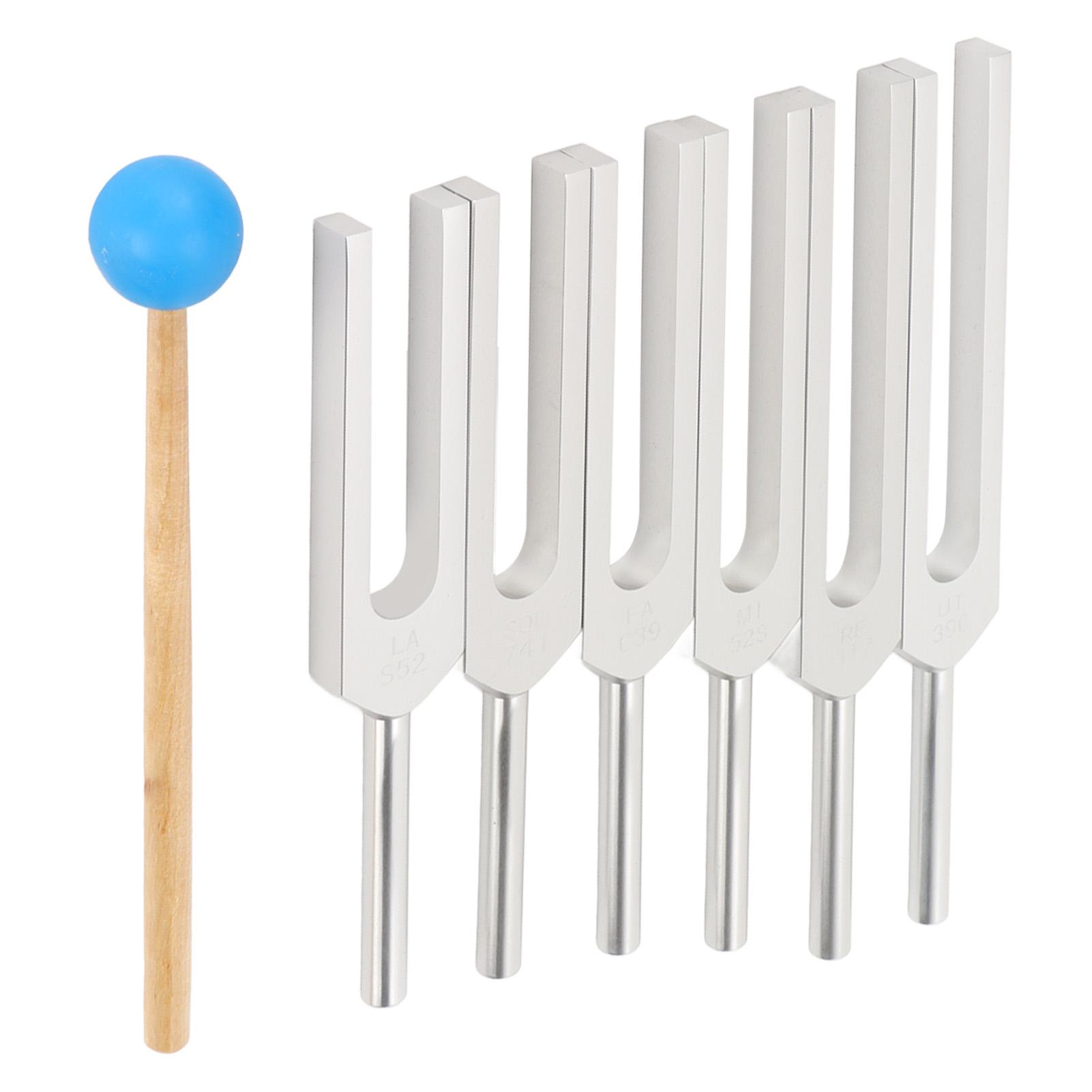 Chakra Tuning Fork Set Yoga Aluminum Alloy Stress Treatment for Sound Therapists UT396 RE417 MI528 FA639 SOL741 LA852
Chakra Tuning Fork Set Yoga Aluminum Alloy Stress Treatment for Sound Therapists UT396 RE417 MI528 FA639 SOL741 LA852