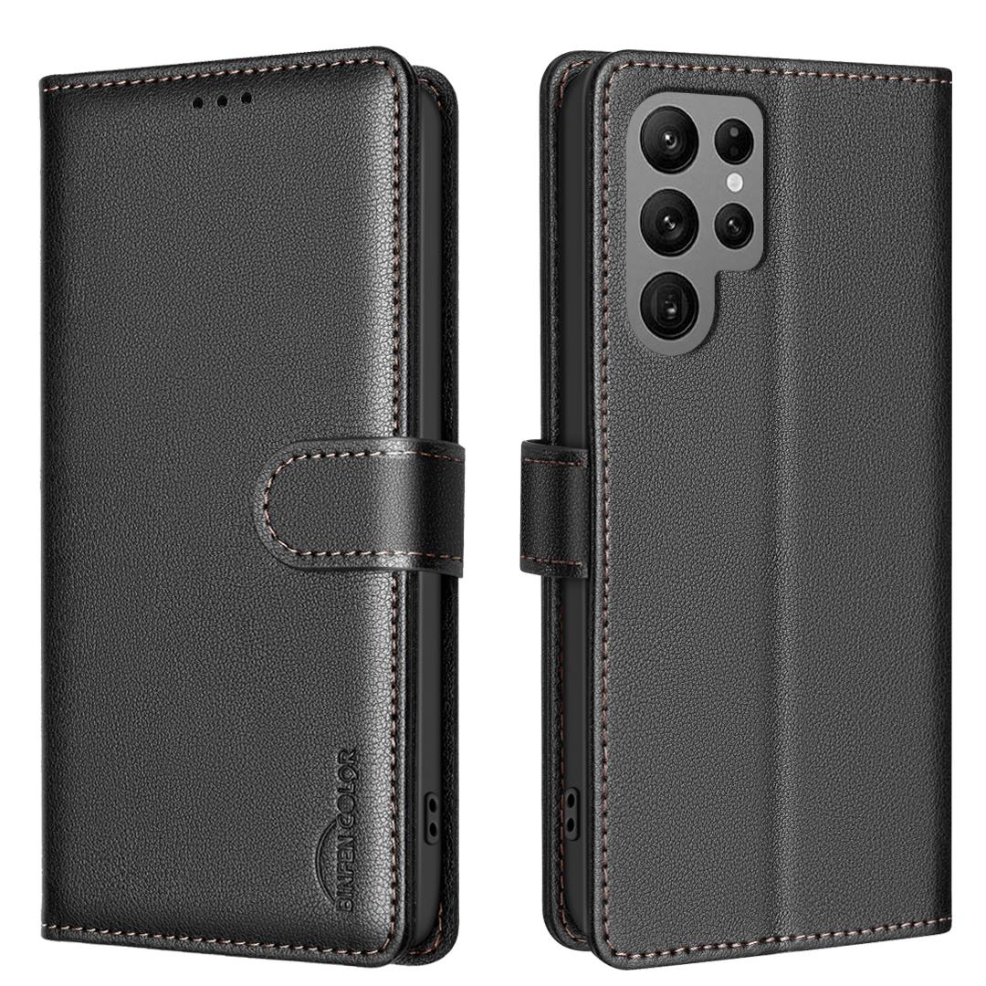 BINFEN COLOR BF32 For Samsung Galaxy S24 Ultra RFID Blocking Case Litchi Texture PU Leather Stand Phone Cover A
BINFEN COLOR BF32 For Samsung Galaxy S24 Ultra RFID Blocking Case Litchi Texture PU Leather Stand Phone Cover A