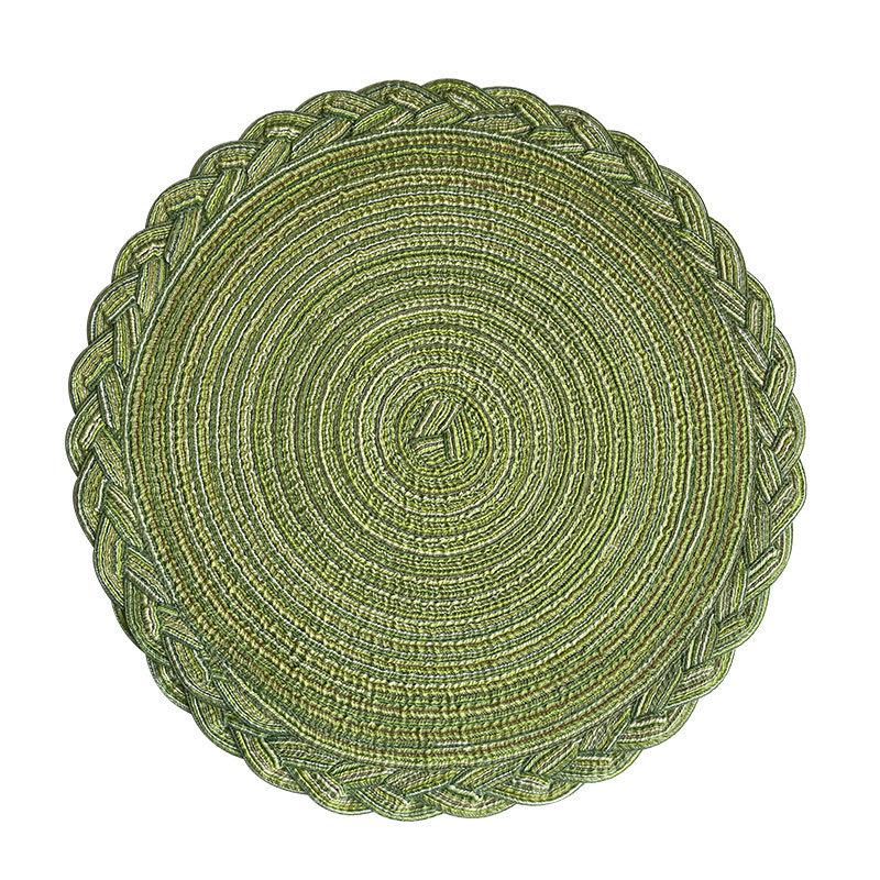 38Cm Bohemian Round Braided Placemat Coaster Insulation Mat Suitable For Home Wedding Party Holiday Table Decoration зелений
38Cm Bohemian Round Braided Placemat Coaster Insulation Mat Suitable For Home Wedding Party Holiday Table Decoration зелений