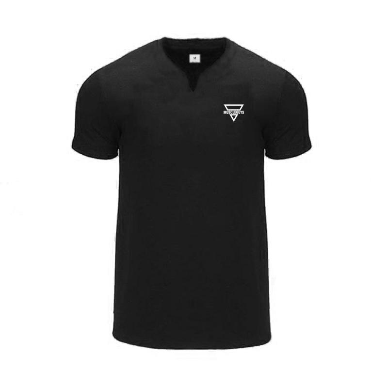 Muscleguys New Casual V-neck Exquisite Short Sleeve Letter Printing Men s Cool Feeling T-shirt Fitness Breathable M
Muscleguys New Casual V-neck Exquisite Short Sleeve Letter Printing Men s Cool Feeling T-shirt Fitness Breathable M