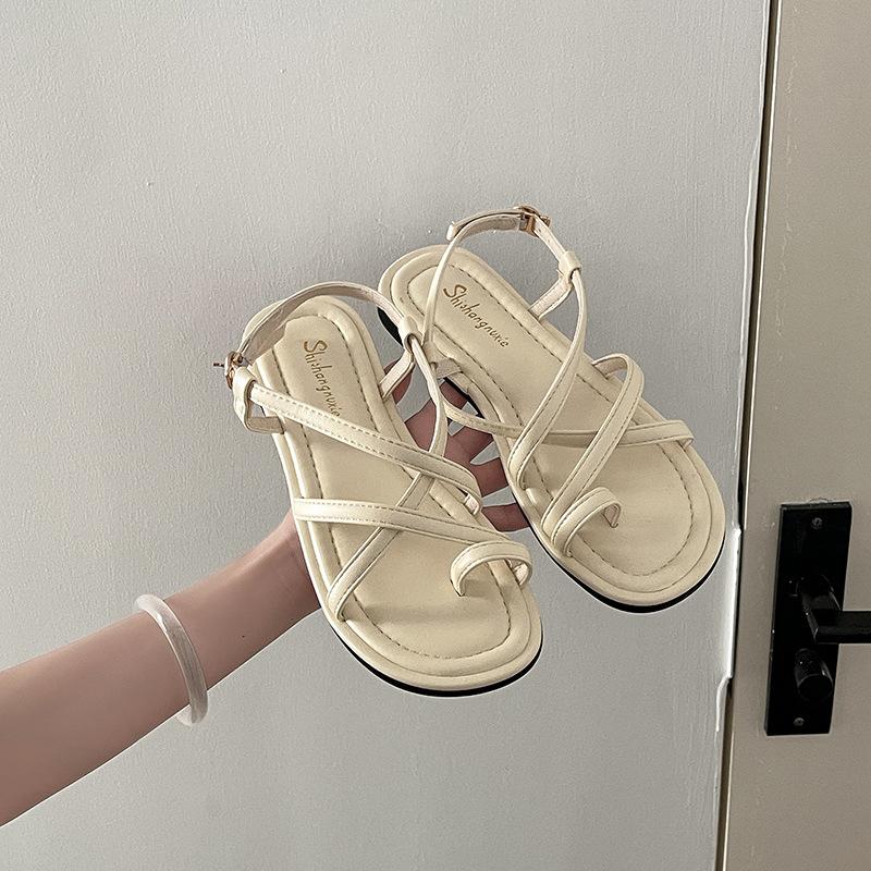 Fashion temperament Versatile flat bottom with toe sandals Women s summer new casual skirt Roman shoes 40 бежевый
Fashion temperament Versatile flat bottom with toe sandals Women s summer new casual skirt Roman shoes 40 бежевый