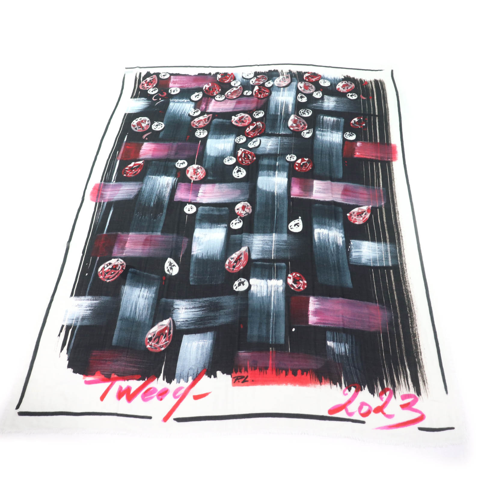 Excellent CHANEL shawl Tweed 2023 all-over patterned scarf with fringe cashmere Used
Excellent CHANEL shawl Tweed 2023 all-over patterned scarf with fringe cashmere Used