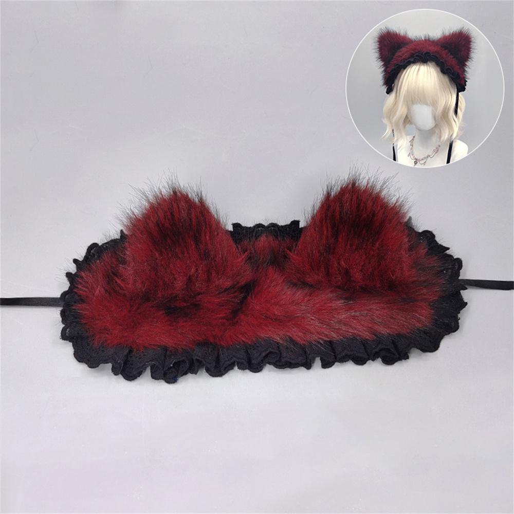 6 Styles Goth Punk Cat Ear Headband With Metal Chain Plush Furry Hair Band Y2K Baddie Rock Hair Accessory For Concerts 1 pc
6 Styles Goth Punk Cat Ear Headband With Metal Chain Plush Furry Hair Band Y2K Baddie Rock Hair Accessory For Concerts 1 pc