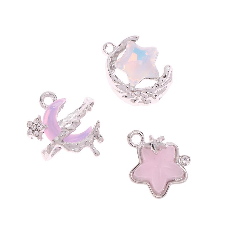 5Pcs Ins Colorful Star Moon Pendant Diy Handmade Jewelry Bracelet Necklace Earrings Beaded Accessories Materials Charms as the picture
5Pcs Ins Colorful Star Moon Pendant Diy Handmade Jewelry Bracelet Necklace Earrings Beaded Accessories Materials Charms as the picture