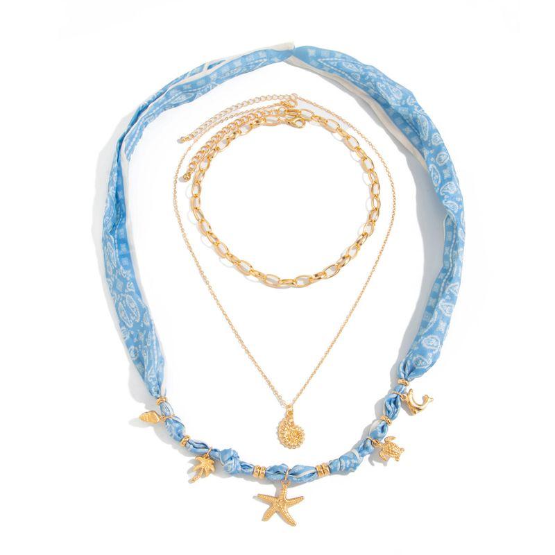 3-Piece Set of Starfish and Sea Snail Necklace Set, European and American 2026 Spring and Summer Trendy Fashion Beach Vacation Accessories Blue
3-Piece Set of Starfish and Sea Snail Necklace Set, European and American 2026 Spring and Summer Trendy Fashion Beach Vacation Accessories Blue