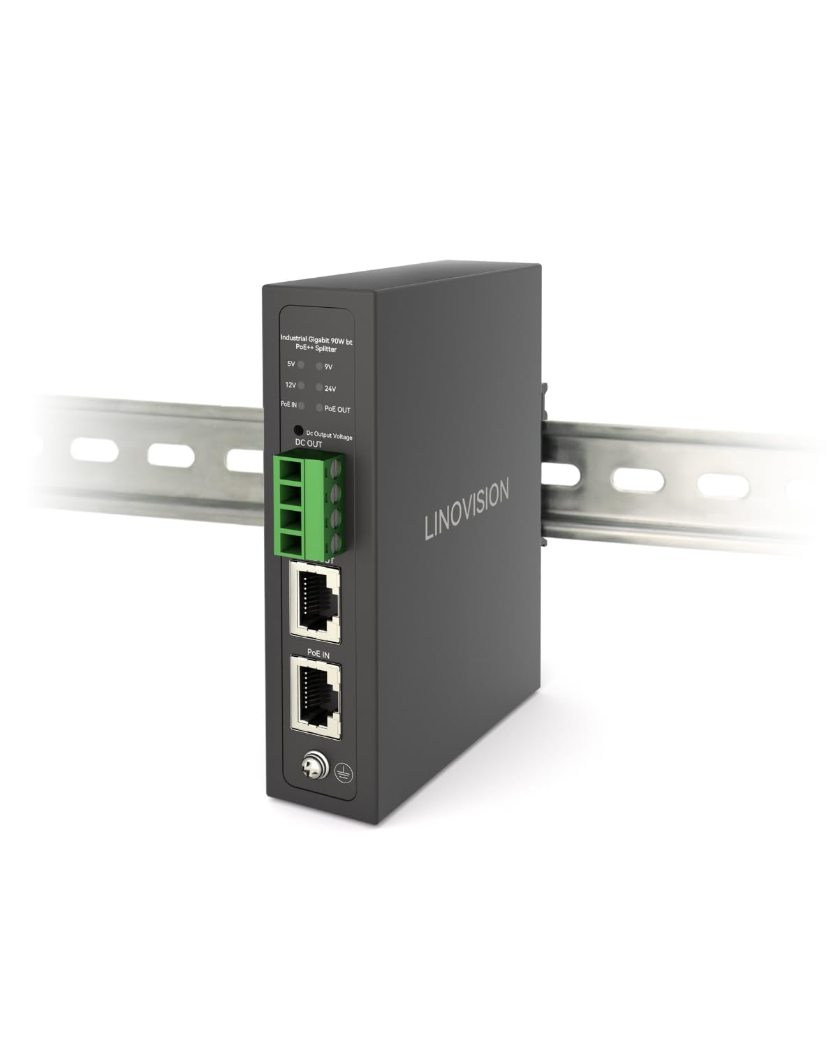 LINOVISION Industrial Gigabit 90W PoE and DC Convert PoE to PoE and DC for DIN Rail PTZ Access Control System POE++ Splitter, IEEE802.3bt 5/9/12/24V
LINOVISION Industrial Gigabit 90W PoE and DC Convert PoE to PoE and DC for DIN Rail PTZ Access Control System POE++ Splitter, IEEE802.3bt 5/9/12/24V