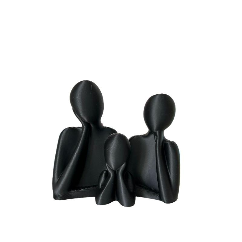 Family of Three Figurine Warm Trio Statue Home Decor for Living Room Bookshelf Wine Cabinet Ornament 10x5x9.2cm чорний
Family of Three Figurine Warm Trio Statue Home Decor for Living Room Bookshelf Wine Cabinet Ornament 10x5x9.2cm чорний