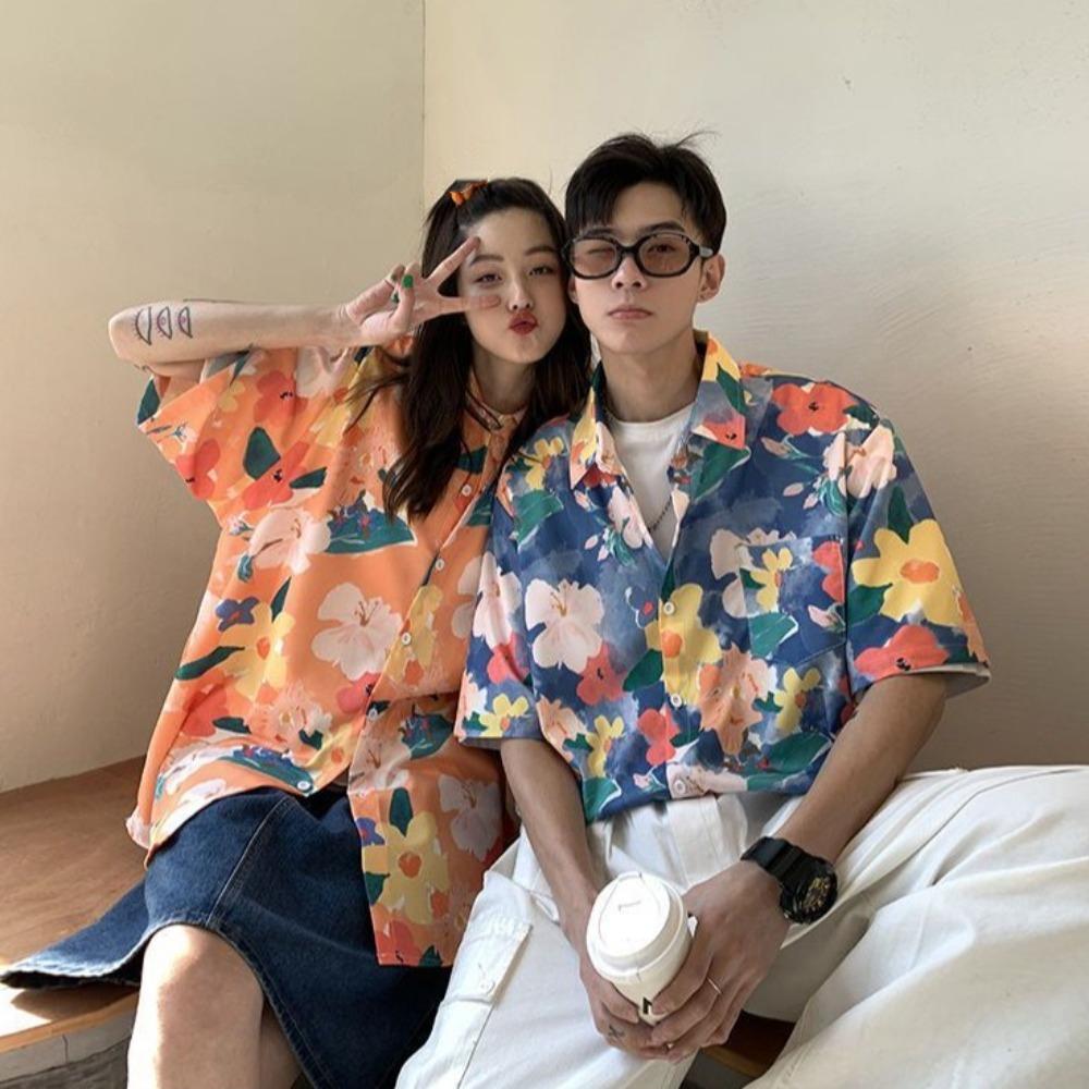 Short Sleeve Unisex Floral Shirts V-neck Beach Flower Blouse Couple Clothing T-Shirt Vacation M синій
Short Sleeve Unisex Floral Shirts V-neck Beach Flower Blouse Couple Clothing T-Shirt Vacation M синій