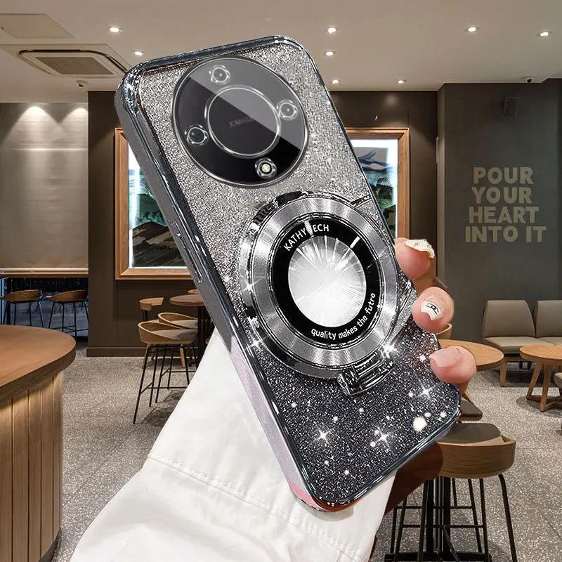 Роскошный держатель с блестками, мягкий чехол для Honor Magic 5 6 Lite X9a X9b, магнитный всасывающий кронштейн, противоударная крышка Magic5 Lite&Case & Holder
Роскошный держатель с блестками, мягкий чехол для Honor Magic 5 6 Lite X9a X9b, магнитный всасывающий кронштейн, противоударная крышка Magic5 Lite&Case & Holder
