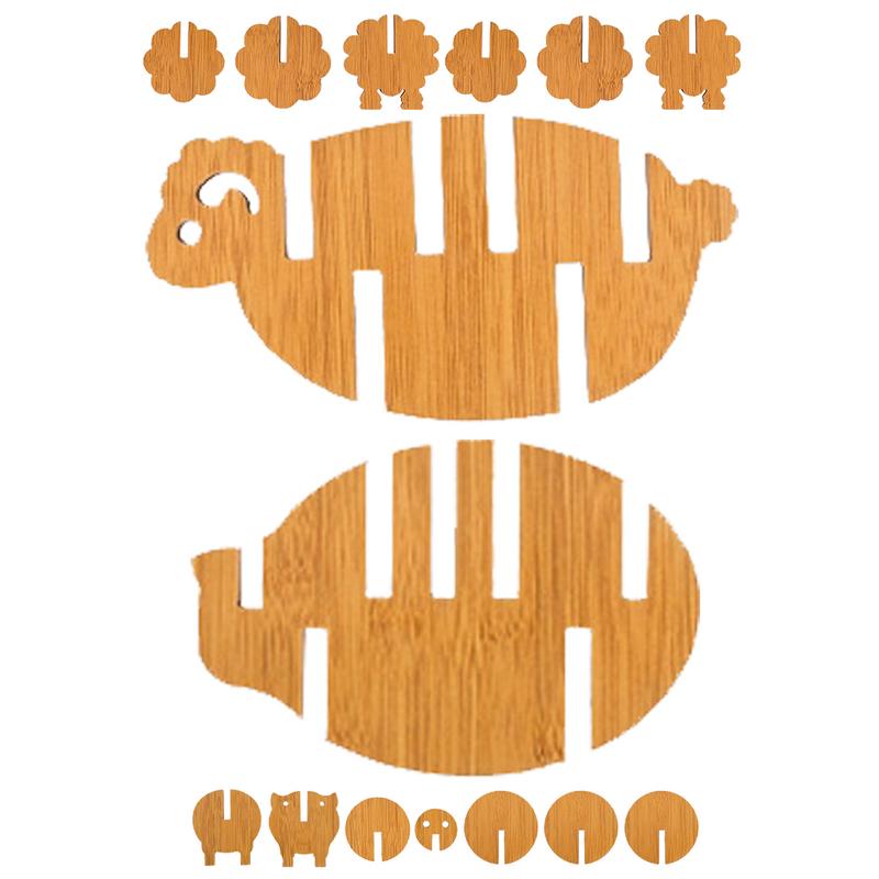 Kitchen Trivets Animal Drink Coaster Cute Wood Placemats Stackable Trivet Mat Set Temperature-Resistant Modern Coaster For Hot
Kitchen Trivets Animal Drink Coaster Cute Wood Placemats Stackable Trivet Mat Set Temperature-Resistant Modern Coaster For Hot