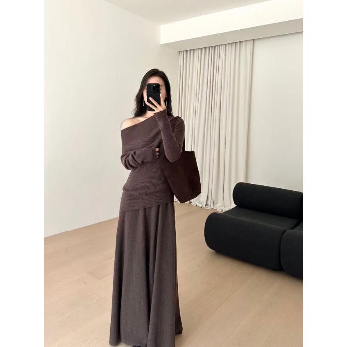 Hepburn Style Black Off-Shoulder Dress for Women - Autumn/Winter 2026 Collection Extra Large коричневий
Hepburn Style Black Off-Shoulder Dress for Women - Autumn/Winter 2026 Collection Extra Large коричневий