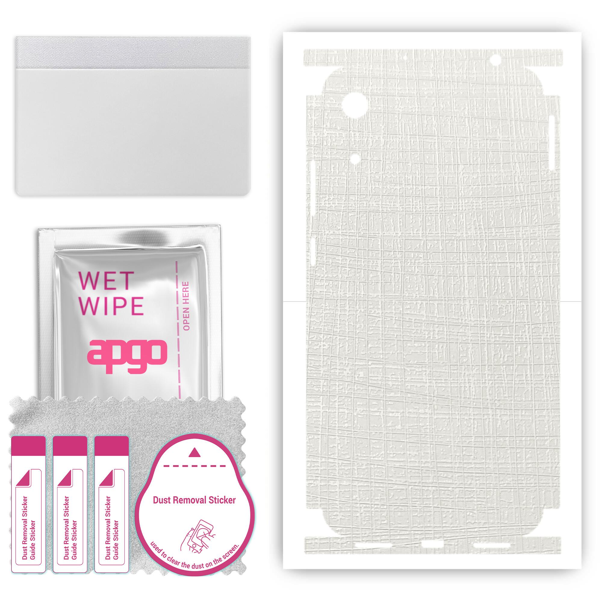 apgo Protective Skin Sticker for the back+sides compatible with Honor 8A 2020, Full Wrap Film, Foil, Vinyl - Pattern White Fabric
apgo Protective Skin Sticker for the back+sides compatible with Honor 8A 2020, Full Wrap Film, Foil, Vinyl - Pattern White Fabric