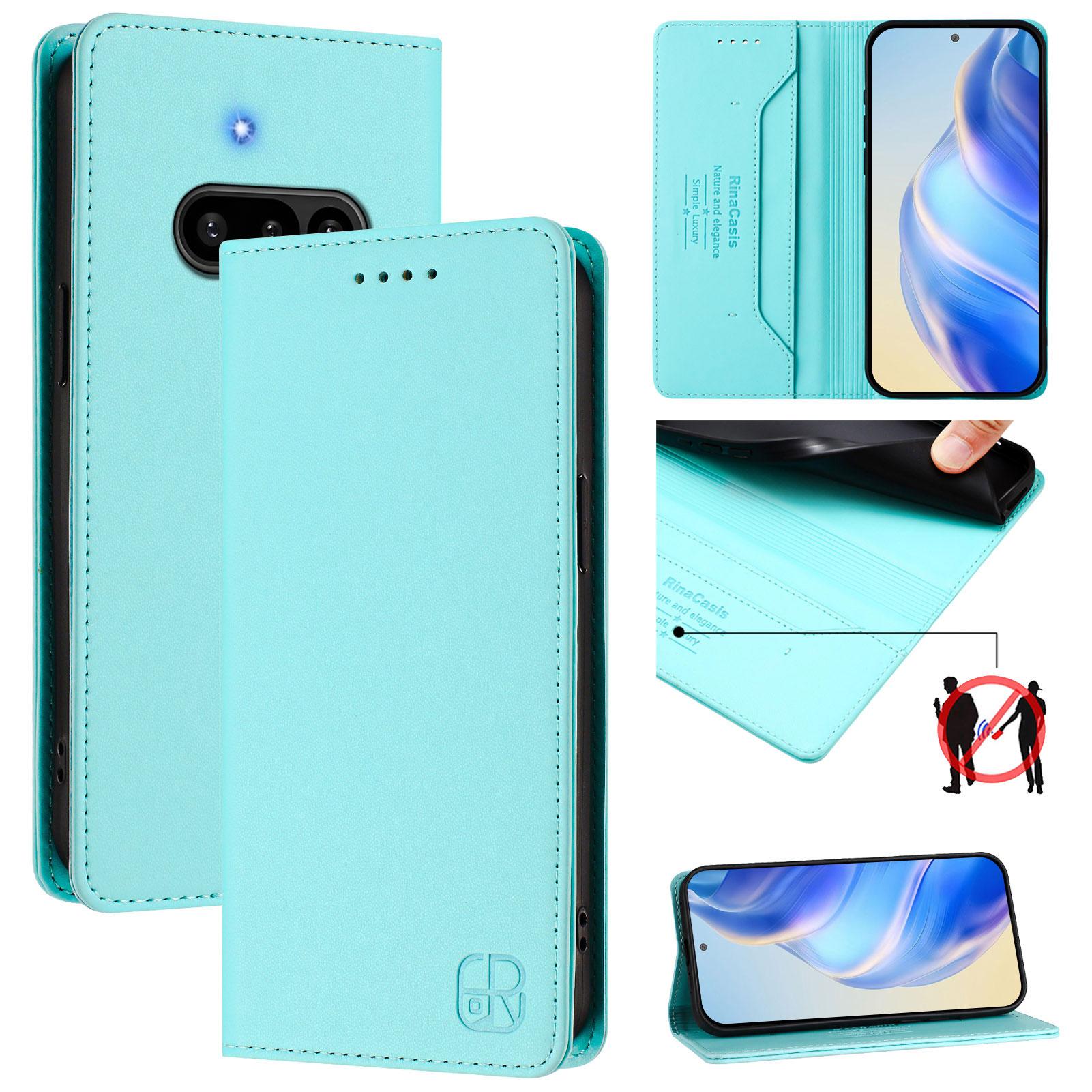 For Nothing Phone (3a) Leather Case RINACASIS RC01 Phone Cover with RFID Blocking Wallet Stand Black
For Nothing Phone (3a) Leather Case RINACASIS RC01 Phone Cover with RFID Blocking Wallet Stand Black