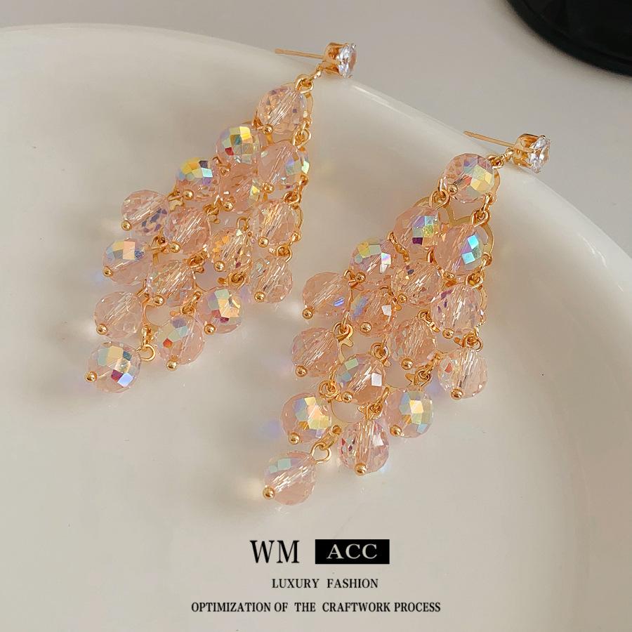 Sweet Diamond Tassel Style Light Luxury Earrings 1 pair of earrings прозрачный/золотой
Sweet Diamond Tassel Style Light Luxury Earrings 1 pair of earrings прозрачный/золотой