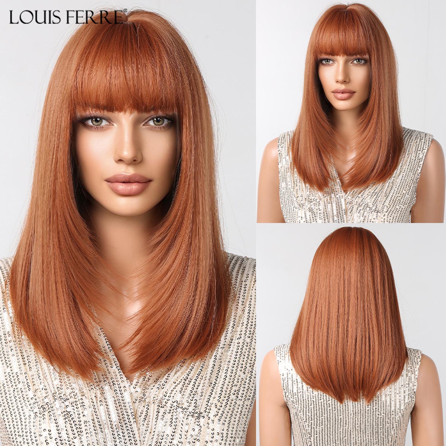 Синтетичні перуки EASIHAIR Blonde Ombre з чубчиком Довгі прямі перуки з натурального волосся для жінок Щоденна косплей перука Термостійке волокно
Синтетичні перуки EASIHAIR Blonde Ombre з чубчиком Довгі прямі перуки з натурального волосся для жінок Щоденна косплей перука Термостійке волокно