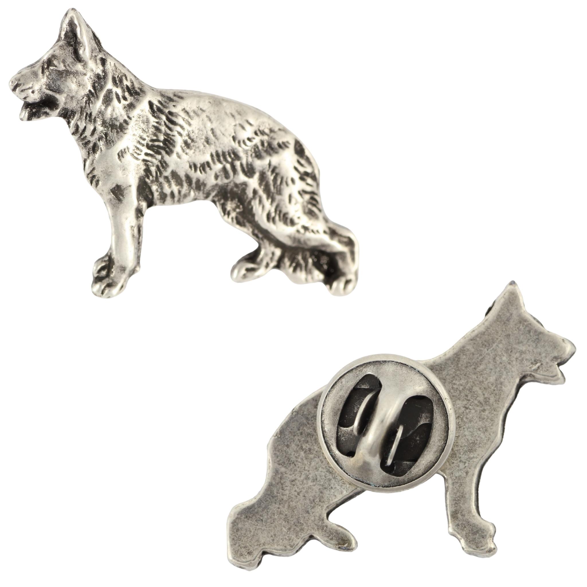 Німецька вівчарка, Ельзаський вовчий собака II - Посріблена брошка-собака, елегантна шпилька, прикраса на лацкан куртки від бренду Art-Dog срібний
Німецька вівчарка, Ельзаський вовчий собака II - Посріблена брошка-собака, елегантна шпилька, прикраса на лацкан куртки від бренду Art-Dog срібний