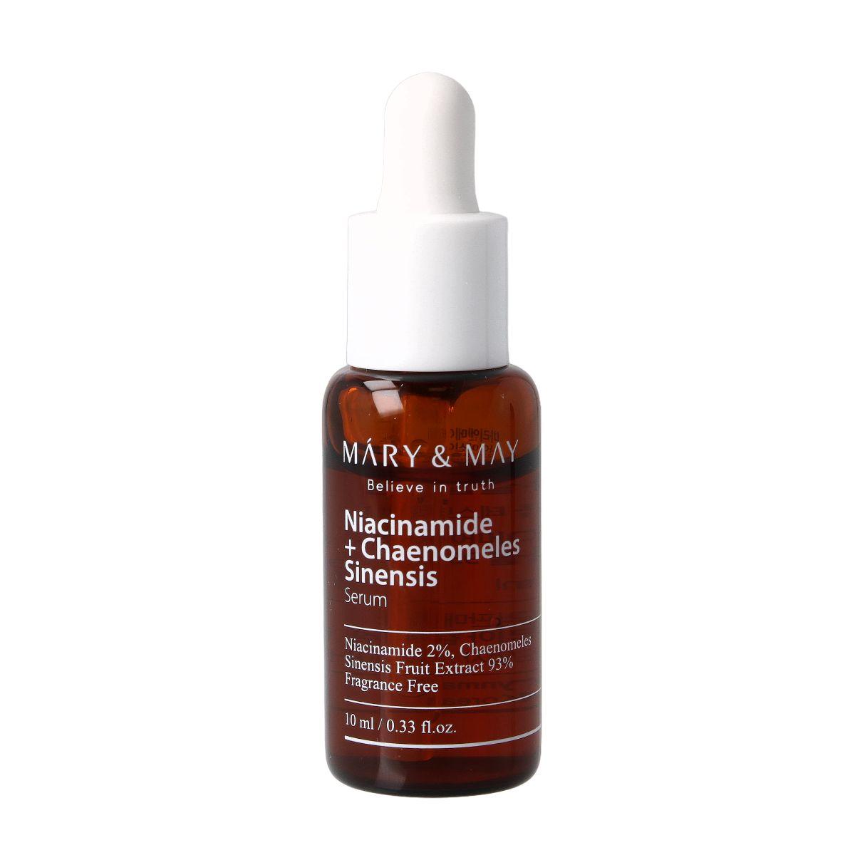 Mary&May Niacinamide + Chaenomeles Sinensis Serum 10 ml - Rozjaśniające serum do twarzy z niacinamidem MINI SIZE
Mary&May Niacinamide + Chaenomeles Sinensis Serum 10 ml - Rozjaśniające serum do twarzy z niacinamidem MINI SIZE