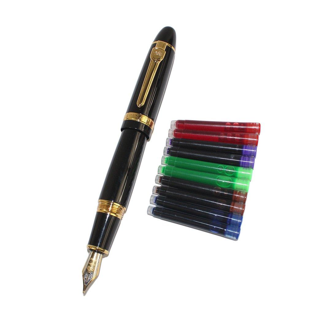 Перьевая ручка Jinhao 159 с оригинальным чехлом для ручки и 5-цветным картриджем Gullor Ink Cartridge Black -
Перьевая ручка Jinhao 159 с оригинальным чехлом для ручки и 5-цветным картриджем Gullor Ink Cartridge Black -