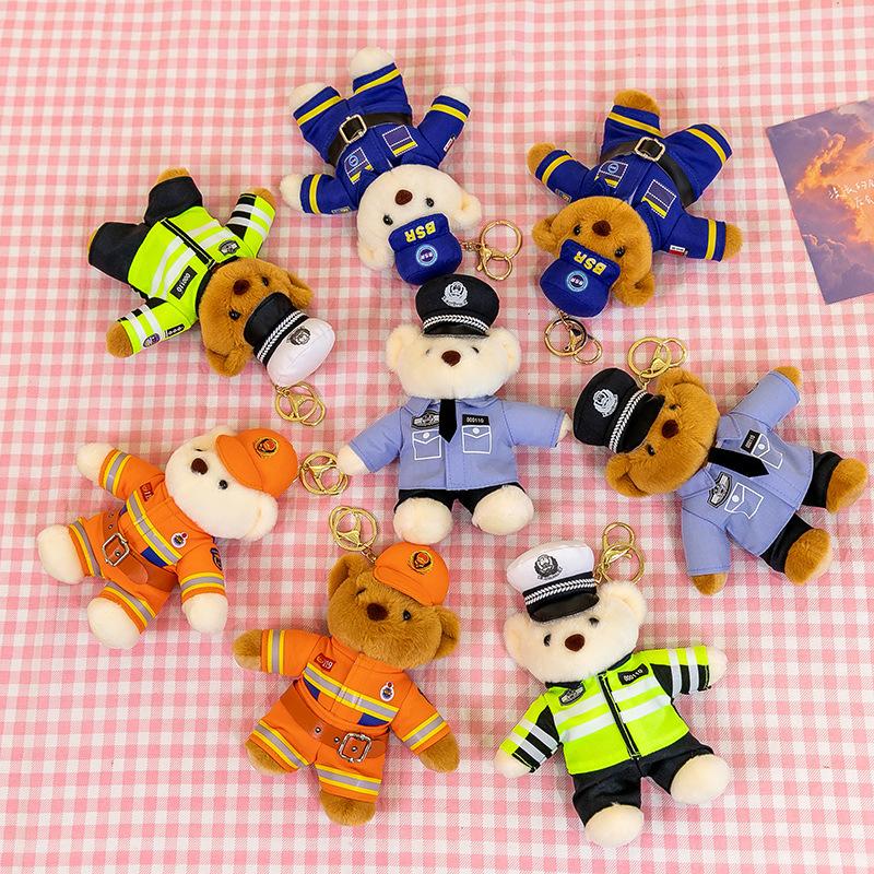 Подвеска Fire Bear Police Traffic Police Blue Sky Rescue, плюшевая игрушка, милый рекламный брелок About 16cm with keychain
Подвеска Fire Bear Police Traffic Police Blue Sky Rescue, плюшевая игрушка, милый рекламный брелок About 16cm with keychain