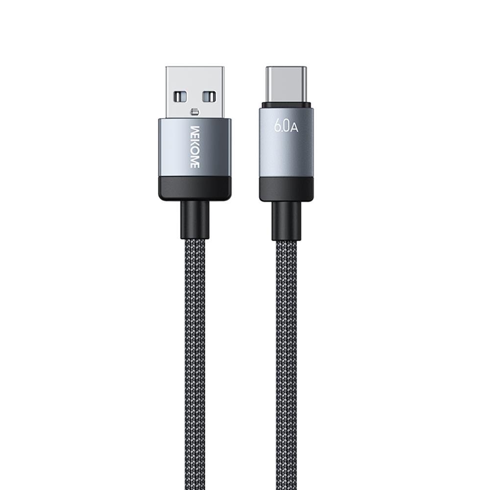 WEKOME WDC-123a Kinkong Raycor Series Braided Fast Charging Cable 6A USB to Type-C 480MB/S Data Transfer Cable
WEKOME WDC-123a Kinkong Raycor Series Braided Fast Charging Cable 6A USB to Type-C 480MB/S Data Transfer Cable