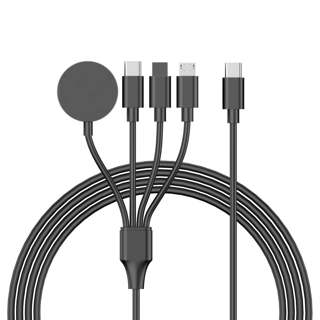 122cm for Apple Watch/Phone Type-C Plug 4-in-1 Charging Cable Watch Wireless Charging Dock,with Decoding Chip A
122cm for Apple Watch/Phone Type-C Plug 4-in-1 Charging Cable Watch Wireless Charging Dock,with Decoding Chip A