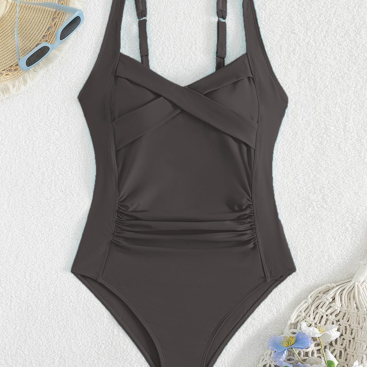 2025 Chic European & American One-Piece Black Swimsuit with Chest Pads - Sexy Women s Beachwear XXL чорний
2025 Chic European & American One-Piece Black Swimsuit with Chest Pads - Sexy Women s Beachwear XXL чорний