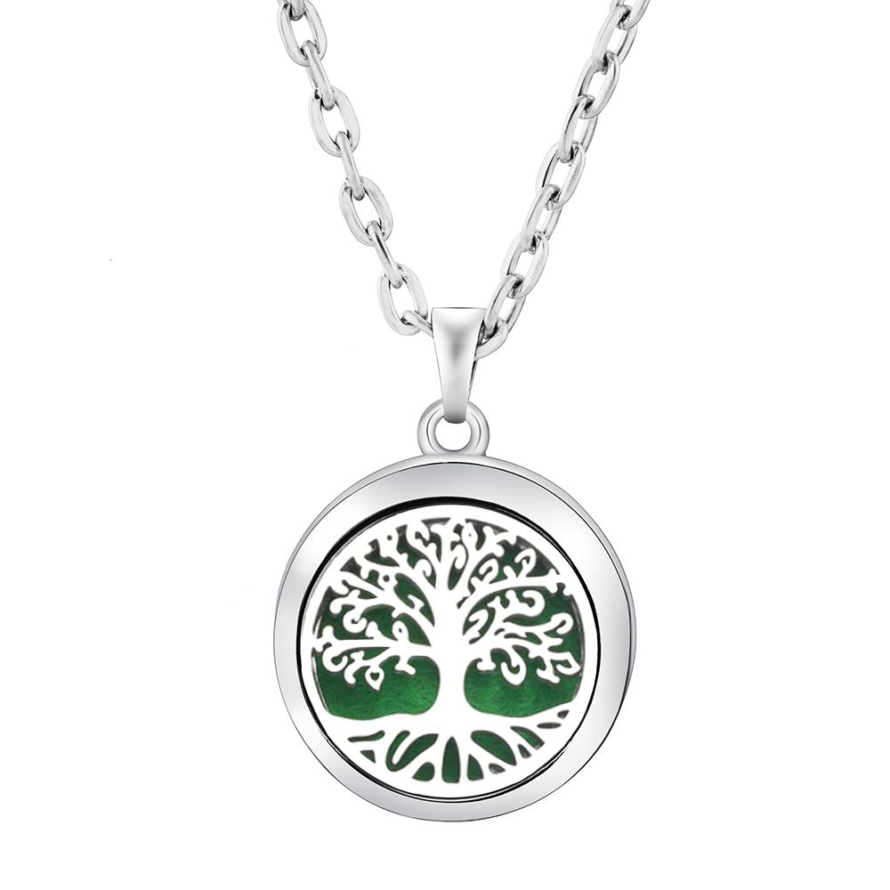 New Stainless Steel Fashion Tree Of Life Aromatherapy Necklace Essential Oil Diffuser Perfume Locket Pendant Women Jewelry Gift
New Stainless Steel Fashion Tree Of Life Aromatherapy Necklace Essential Oil Diffuser Perfume Locket Pendant Women Jewelry Gift