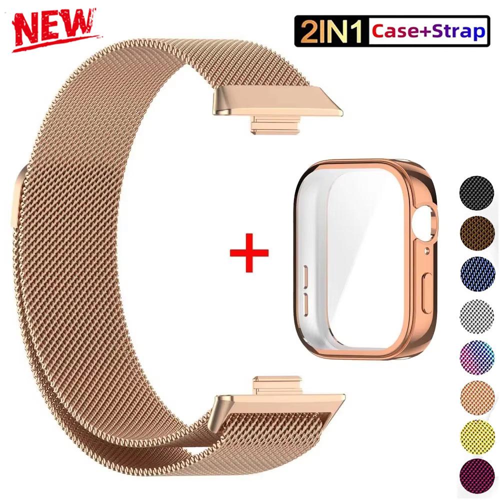 Metal Band For Huawei Watch Fit 4 Strap With Case TPU Screen Protector Bracelet for Huawei Fit 3 Milanese Magnetic Loop Watchband Huawei Watch Fit 4 Pro
Metal Band For Huawei Watch Fit 4 Strap With Case TPU Screen Protector Bracelet for Huawei Fit 3 Milanese Magnetic Loop Watchband Huawei Watch Fit 4 Pro