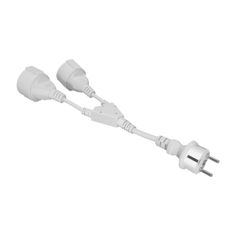 German Standard 4.8mm Male Female Electrical Splitter Cable 16A 30CM PVC Insulated High Current Safe Design білий
German Standard 4.8mm Male Female Electrical Splitter Cable 16A 30CM PVC Insulated High Current Safe Design білий